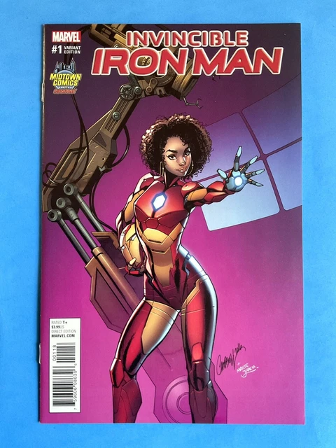 Invincible Iron Man 1 Campbell Variant Riri Williams Marvel Comics 2016