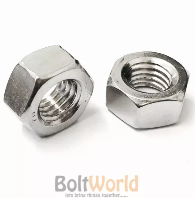 M1.6 M2 M3 M4 M5 M6 M8 M10 M12 M16 M20 M24 M30 M36 A2 Stainless Steel Full Nuts