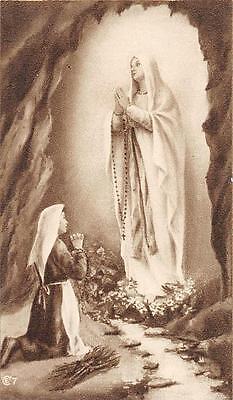 OLD nice  rare Holy cards from 1930"H7799" Holy madonna de lourdes