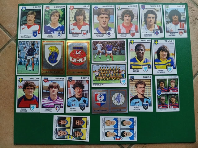 PANINI pour album FOOTBALL 85 France - lot de 22 vignettes