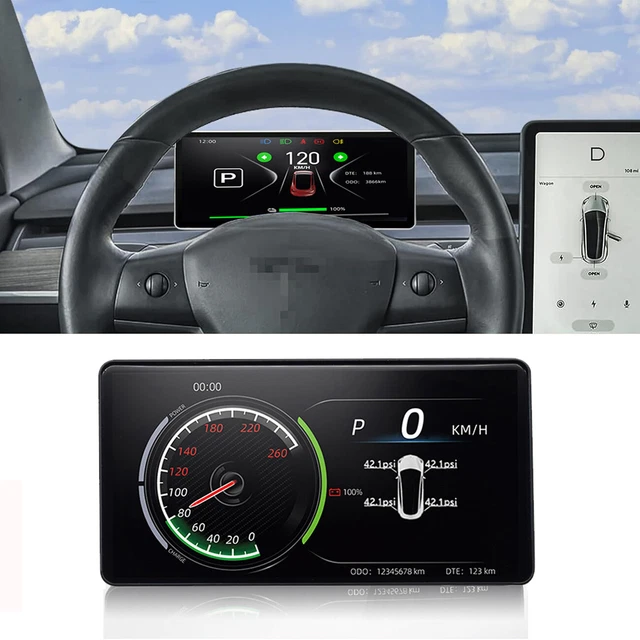 5& HEAD UP Display HUD Dashboard Digital Speedometer TPMS for Tesla ...