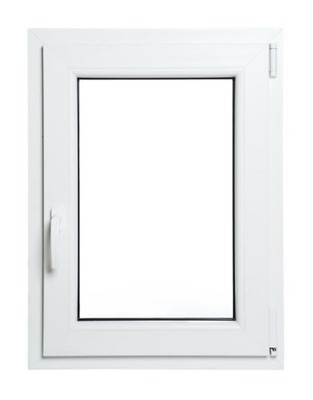 aluplast Finestre PVC BIANCO con Anta&Ribalta e Vetro Doppio con Argon Larghezza 700mm 