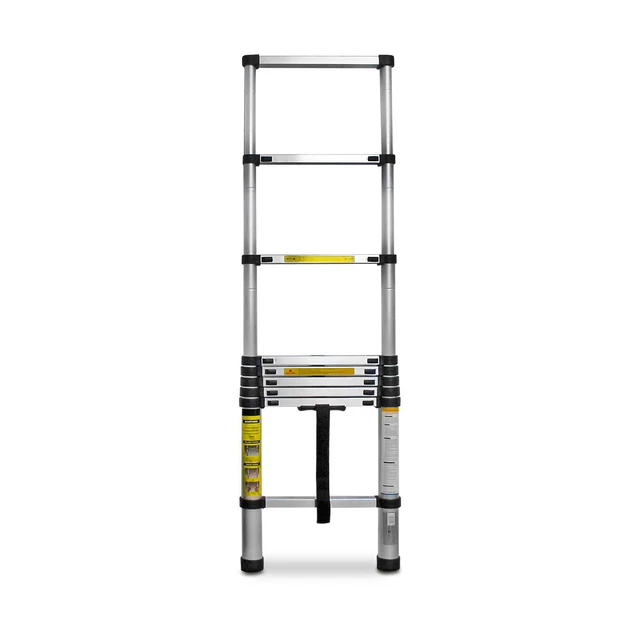 Scala telescopica lunga fino a 2,6 m 150 kg scala di aggancio portatile scala multiuso in alluminio