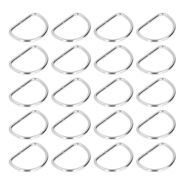 (3,8x40x30mm) Anillos Hebilla Plateada Impermeables Resistentes Duraderos Para Bolsa