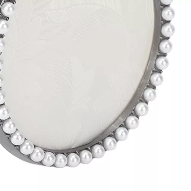 (blanc) Nail Gel Color Display Board Faux Pearls Exquis Nail Art élégant