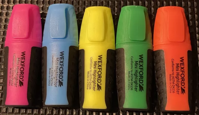 Wexford 5 Multicolored Mini Highlighters