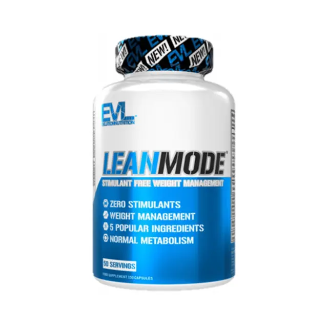 EVL Nutrition LeanMode Caps (150) Unflavored - Stimulant-Free Fatburner