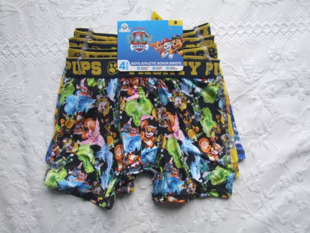 NICKELODEON PAW PATROL Action Underwear 3 Pack Boxer Briefs Size 4 X-Small  NWT $14.99 - PicClick
