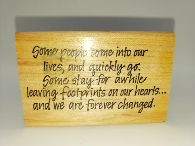 Friends Footprints Rubber Stamp - Stamp Ann-ticipations 2000