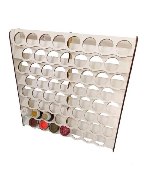 Wall module for 60 containers with a diameter of 30 mm, MDF 3 mm LMG WOH-1225