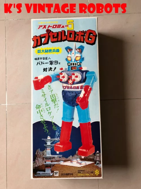 NEW~1973 Nakajima Jumbo Machinder~Capsule MU 5 Astro~Shogun Warriors Popy