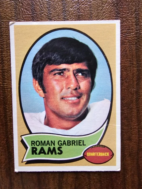 1970 TOPPS Roman Gabriel, #100, LOS ANGELES RAMS, HOF, NFL,FOOTBALL, Vintage