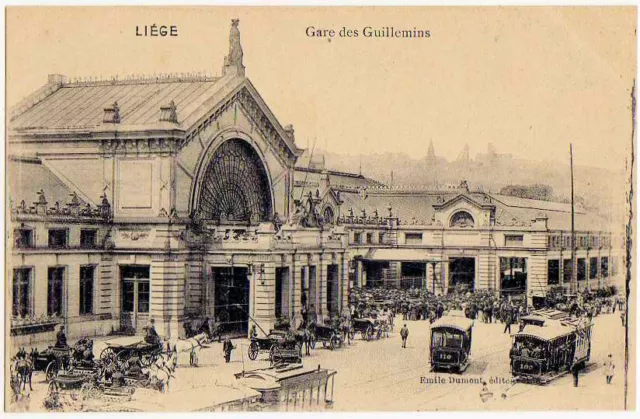 Liège - Cpa - Gare Des Guillemins - Très Bon État -