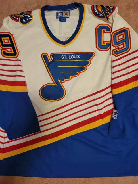 NHL Jersey The Trumpeter STL Blues Gretzky Starter Sz. 52 Authentic 2x  Tagged | SidelineSwap