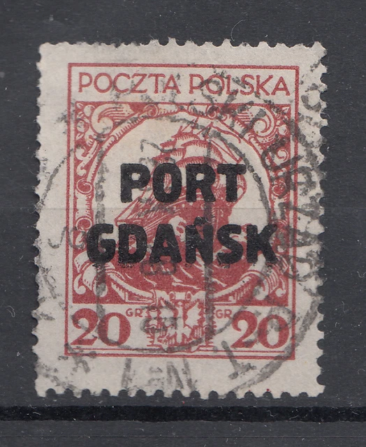 Pol.Post i.Hafen v.Danzig"Port Gdansk"Mi.18 gest.ein bißchen beschädigt (0362)