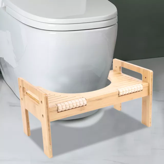 Taburete de inodoro taburete de inodoro inodoro reposapiés de madera reposapiés taburete de bambú