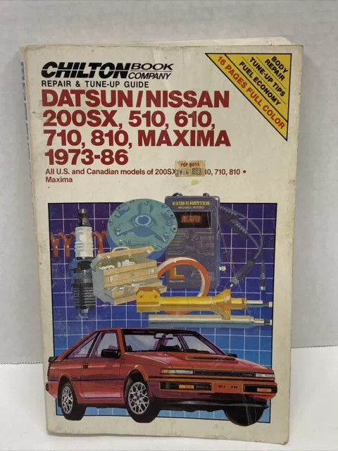 Chilton Repair Manual 7170 Datsun/Nissan 200sx 510 610 710 810 Maxima 1973-86
