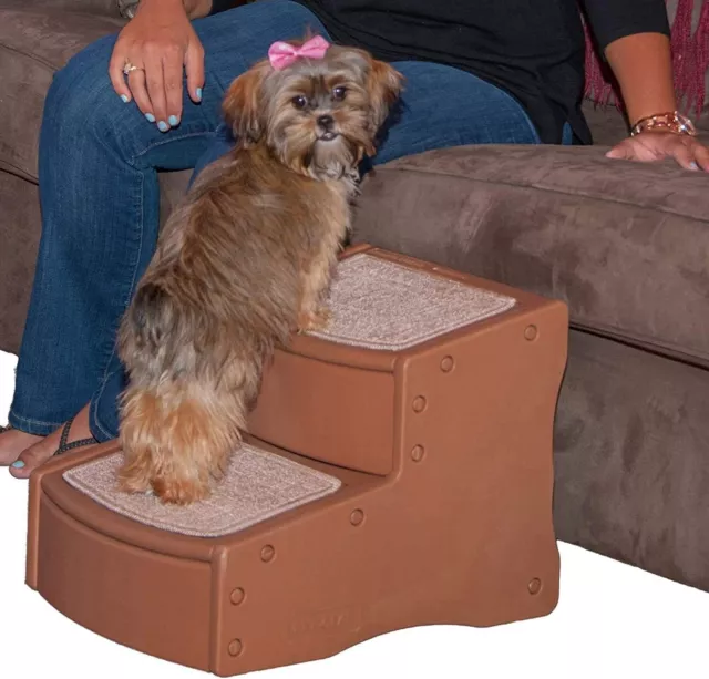 Pet Gear Easy Step II Pet Stairs, 2 Step for Cats/Dogs up to 75-pounds, Washable