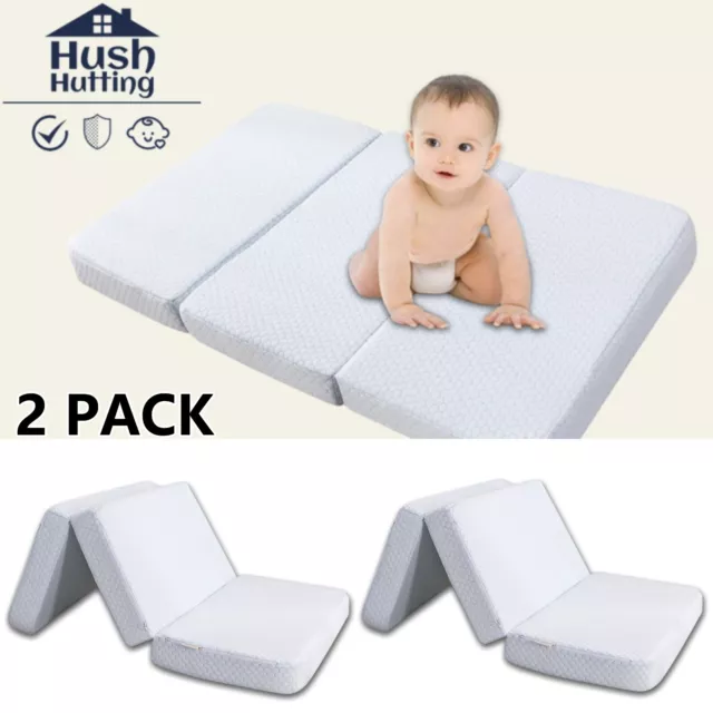 Pack and Play Mattress Memory Foam Topper Tri-fold Pack n Play Mattresses 38x26"