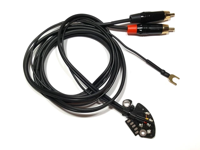 CÂBLE PHONO PLATINE X Technics Sl 1200 MK5 Avec Masse Rca Plaqué EUR 29