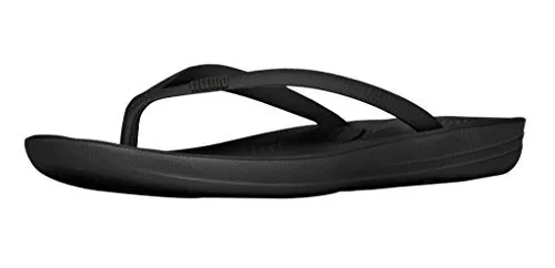 FitFlop Iqushion Solid Ergo Womens All Black 10M US - Open Box