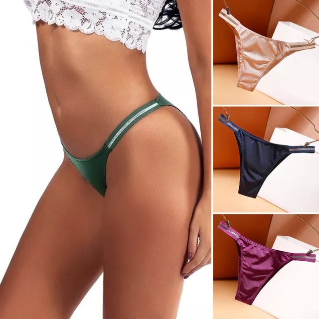 SEXY LADIES PURE Silk Underwear Thongs G-String Panties Bikinis Briefs  Lingerie £11.86 - PicClick UK