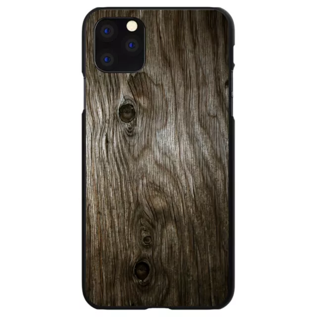 Hard Case Cover for iPhone / Samsung Galaxy Brown Weathered Wood Grain