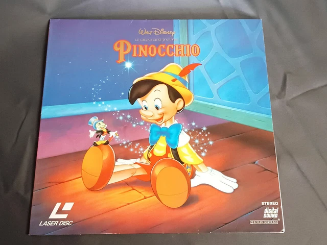 Disney Pinocchio Black Laser Disc CDV Vintage Ld