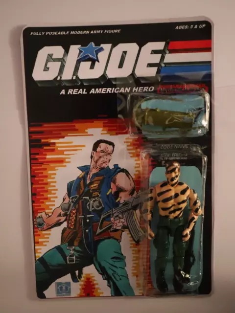 gi joe Commando 1985 Schwarzenegger  custom vintage style cobra 80 movies...