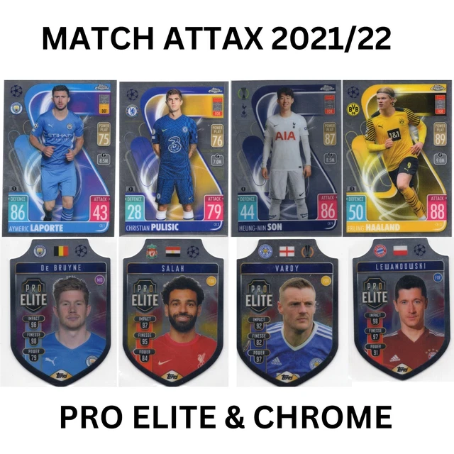 MATCH ATTAX 2021/22 Pro Elite Chrome Shield / Chrome Preview Choose