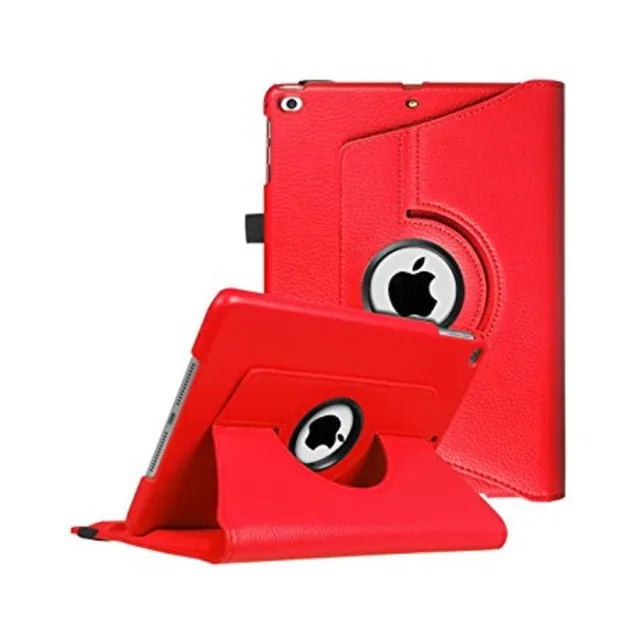 Housse Etui Coque Support Rotatif 360 Pour  Ipad 2019 2020 Ipad 7 8 10.2 Rouge