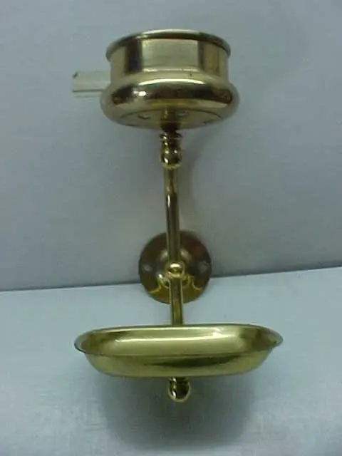 Antique Vintage Solid Brass Wall Mount Cup Sponge Soap Holder Bathroom