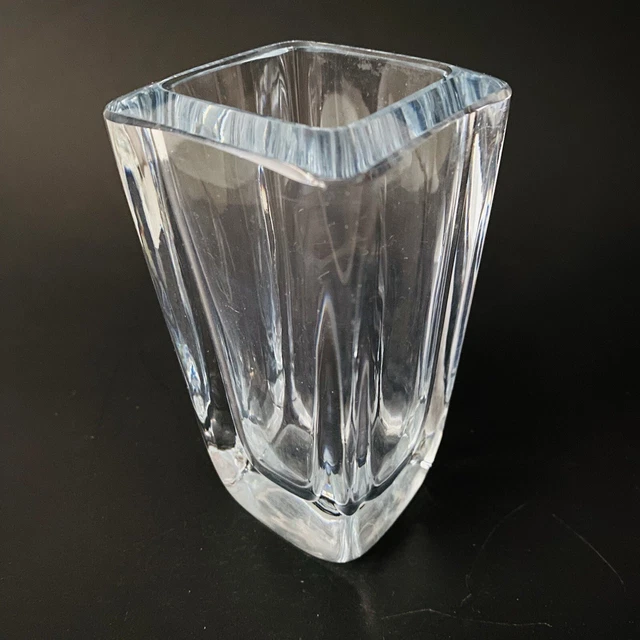 STROMBERGSHYTTAN ICE BLUE Crystal Vase Stronberg Sweden