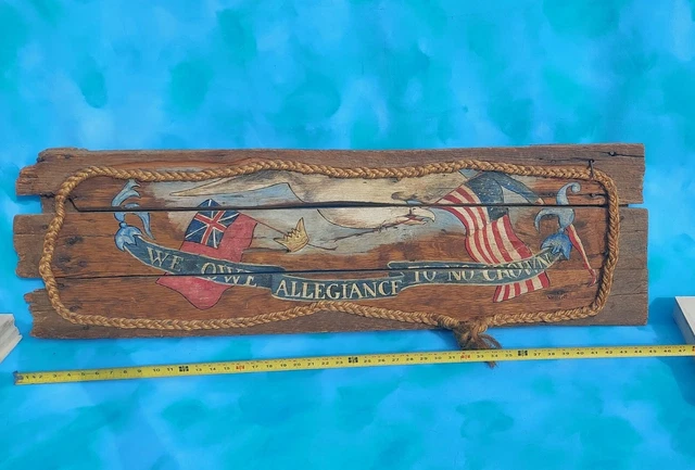 Carol Westcott 1926-08 Vintage Folk Art Nautical Painting Maritime ~New England