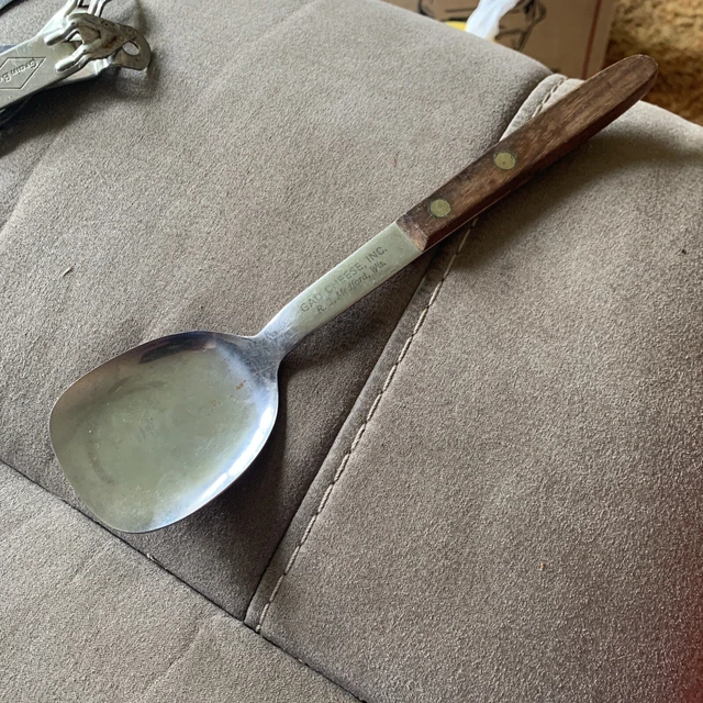 Vintage Gad Cheese Medford Wisconsin ice cream spoon Heavy Duty Nice Free Ship
