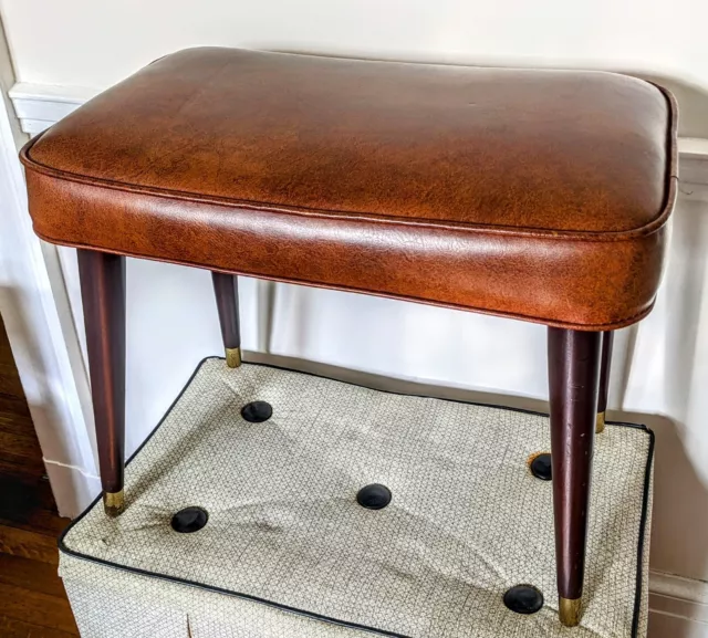 Mid century vintage footstool