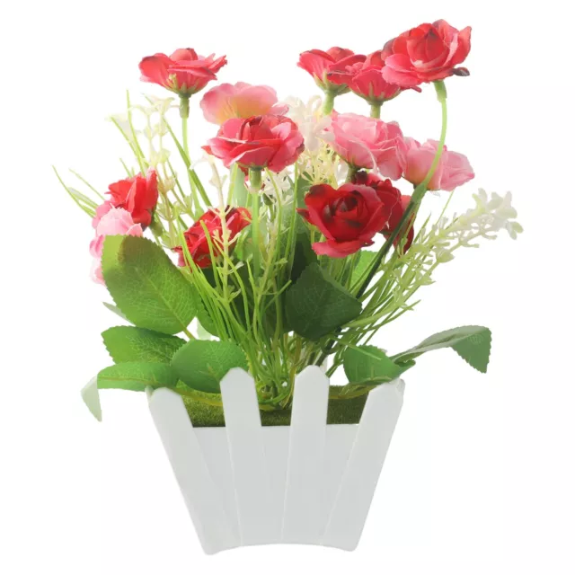 Plantes artificielles en pot durables d'extérieur et d'intérieur fleurs en pla 2