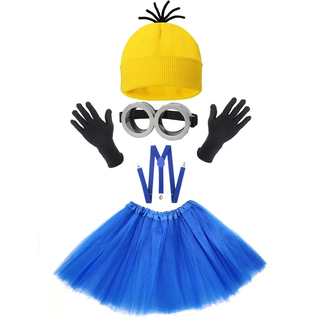 MINIONS COSPLAY HALLOWEEN Costume Adults Ladies Fancy Dress Beanie