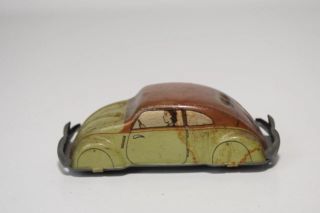 Vintage 1950s Nomura Japan Tin Vw Volkswagen Cabriolet Beetle Käfer