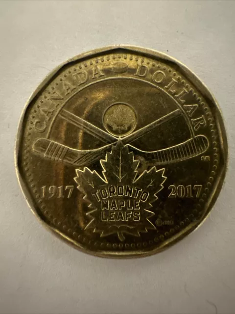 Canada $1 1917-2017 Toronto Maple Leafs 100th Loonie