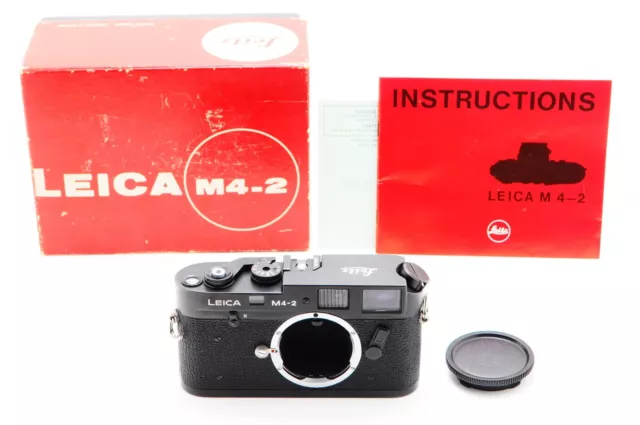 【N MINT+++BOXED】Leica M4-2 Black 35mm Film Camera Body From Japan