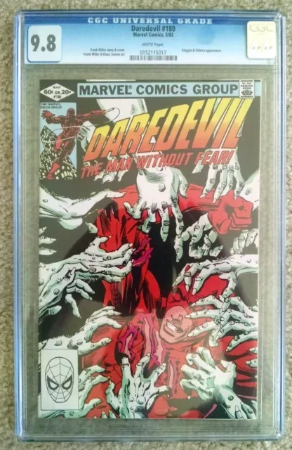 Daredevil 180 CGC 9.8 Elektra & Kingpin Appearance!!