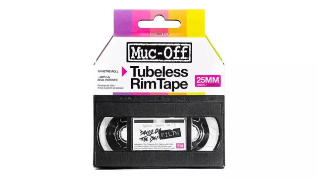 Muc-Off Tubeless Rim Tape, 25 Mm, Nastro Tubeless Sensibile Alla Pressione, Roto