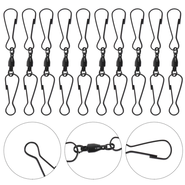10 Pcs Wind Chime Hook Outdoor Hanging Hooks Swivel Hooks Clips Hook Tail