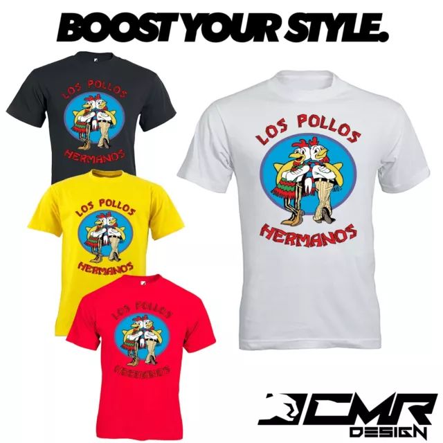 T-Shirt Maglietta Los Pollos Hermanos Tshirt Tributo Breaking Bad Better Call