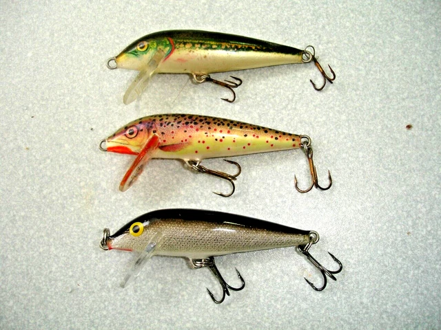 3 off - Rapala Countdown Minnow - CD07 (CD-7) - MN, TR & S - 7 cm - Usato.