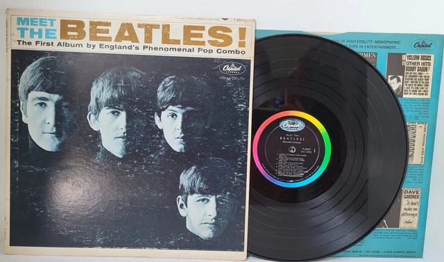 MEET THE BEATLES First Album LP MONO 1964 Capitol T-2047 -Tested Strong ...
