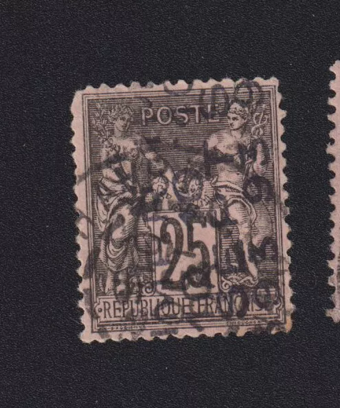 Timbre France Préoblitéré N° 19 preo 19 25 c Sage oblitération 5 lignes 181206