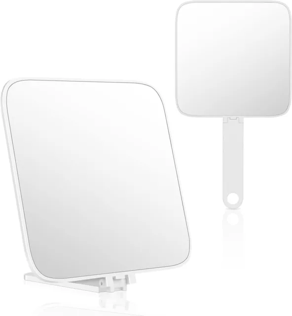 Nuovo specchio trucco da viaggio portatile, specchio compatto e quadrato a mano