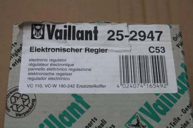 NEU Vaillant VC 110 VCW 180-242 Elektronischer Regler 252947 25-2947 (#VA1040)